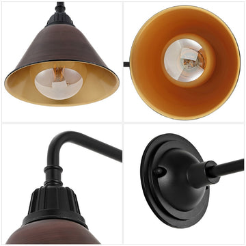 Croydon 9.63" Farmhouse Industrial Indoor/Outdoor Iron LED Gooseneck Arm Outdoor Sconce
